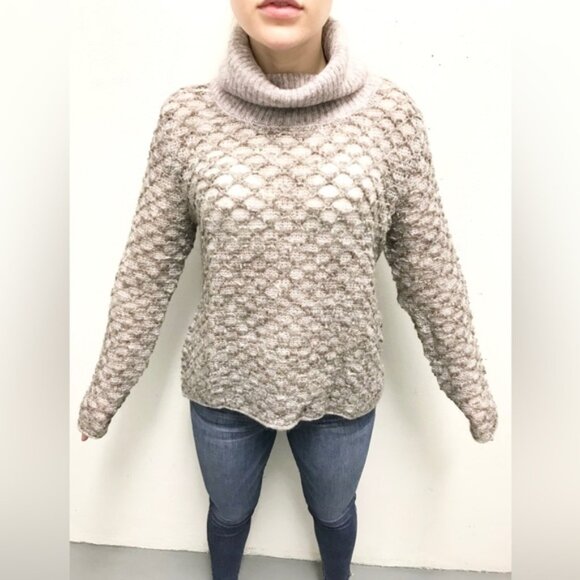 REVOLVE One Grey Day Women’s Sweater Lita Mohair Wool Turtleneck Size Small - Picture 4 of 16